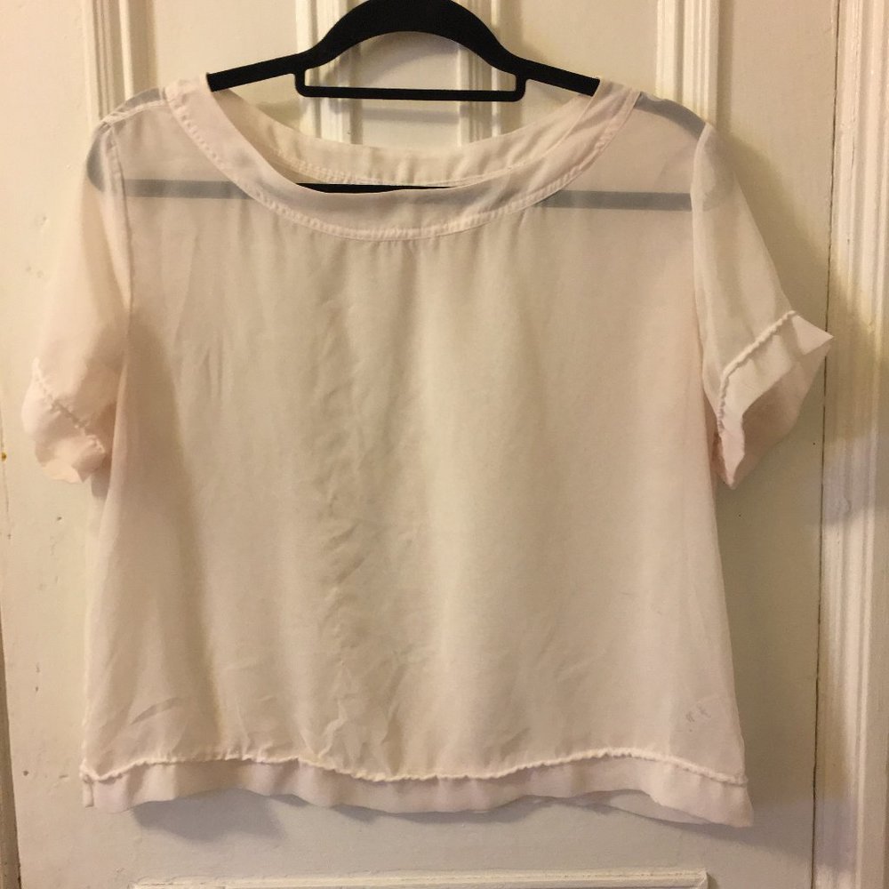 American Apparel sheer blouse